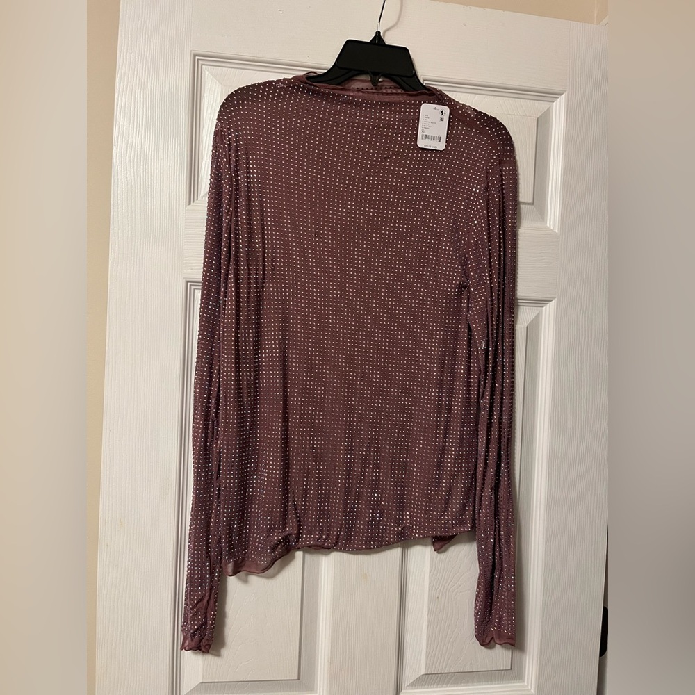 Free People/ Intimately Long Sleeve Color Wistful Mauve Size XL - Picture 6 of 9